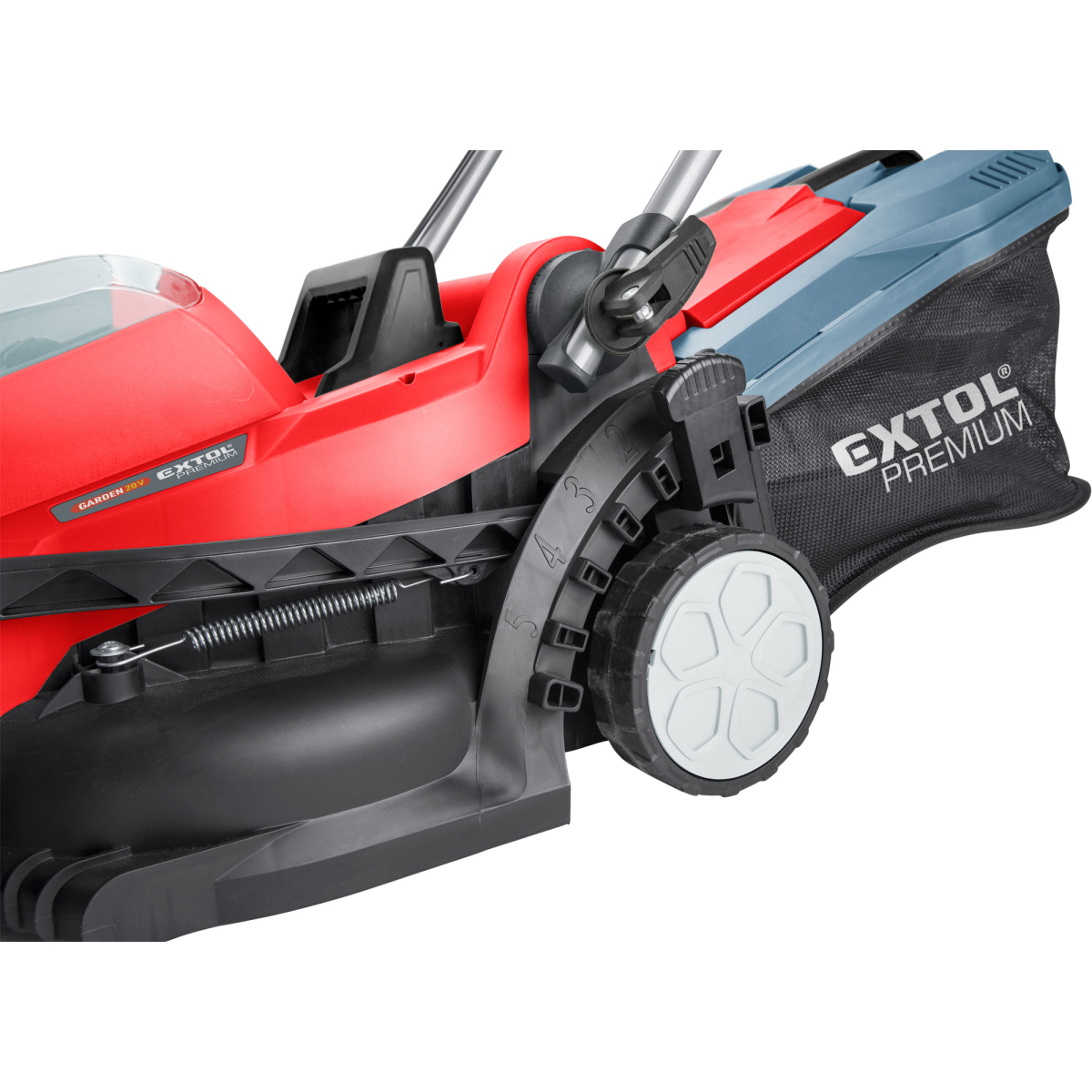 Akkumulátoros fűnyíró mozgatás nélkül, BRUSHLESS, 20V Li-ion, 2x2000mAh Előnézet 