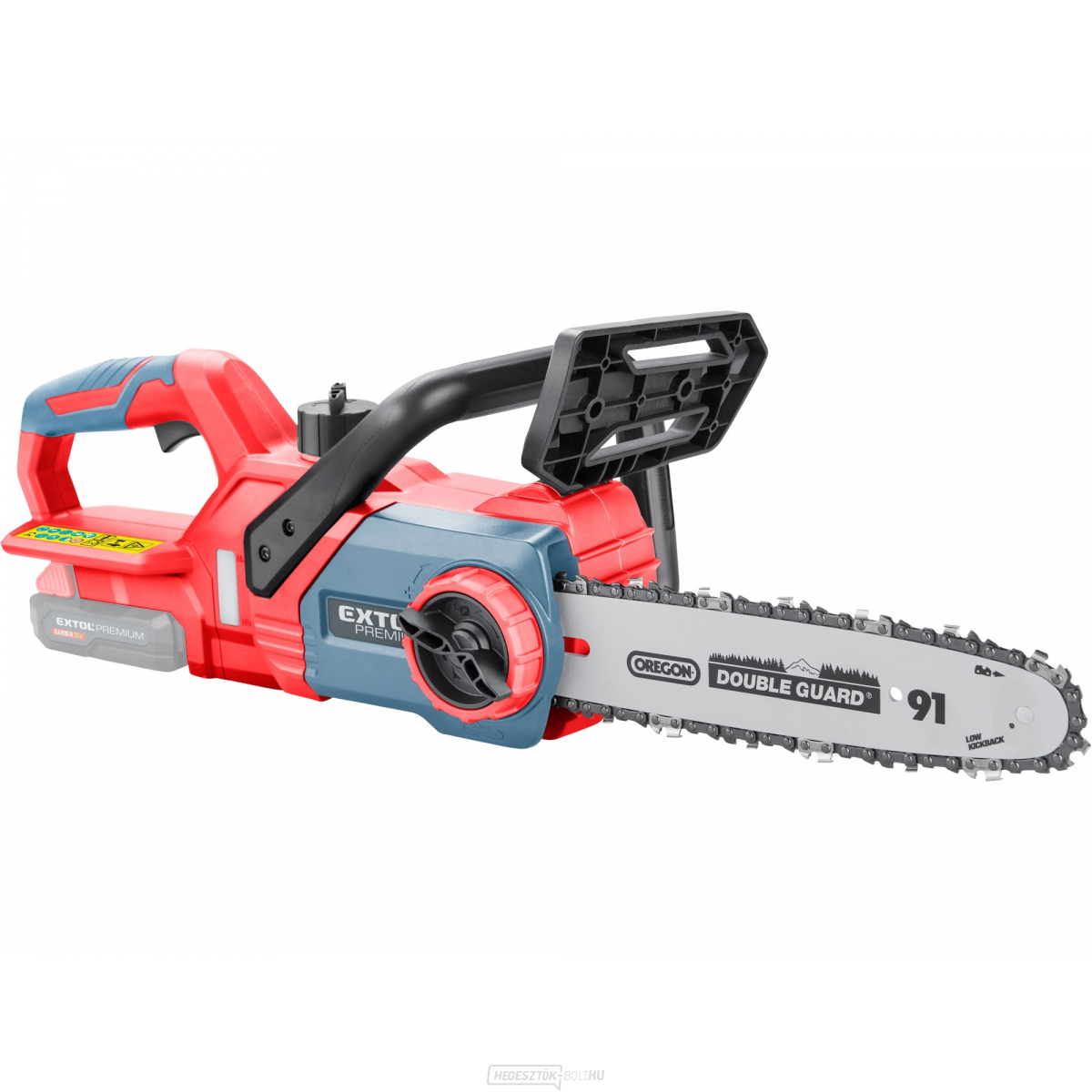 Láncfűrész, akkumulátoros, 30cm, 20V Li-ion, akkumulátor és töltő nélkül