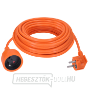 Solight hosszabbító vezeték - csatlakozó, 1 aljzat, 7m, 3 x 1mm2, narancssárga Előnézet 