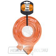 Solight hosszabbító vezeték - csatlakozó, 1 aljzat, 7m, 3 x 1mm2, narancssárga Előnézet 