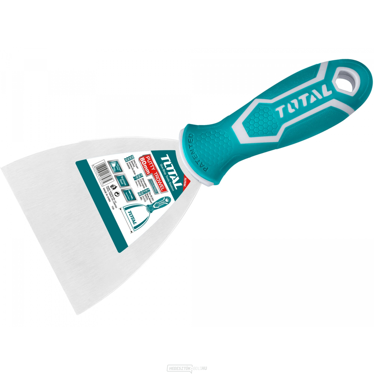 Spatula, 80mm, ipari, rozsdamentes acél, hőkezelt és polírozott gallery main image