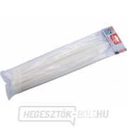 EXTRA kábelkötegelő, fehér, 370x7,6mm, 50db, nejlon PA66 EXTRA kábelkötegelő, fehér, 370x7,6mm, 50db, nejlon PA66 gallery main image