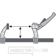 F bilincs F racsnis bilincs, 300x80mm Előnézet 