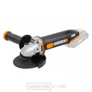 Akkus sarokcsiszoló 125mm WORX Orange WX803.9 20V - elem nélkül - Powershare