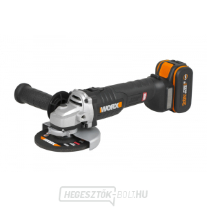 Akkus sarokcsiszoló 125mm WORX Orange WX812, 20V, 1x4.0Ah - Powershare