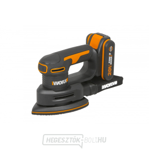 Akkus vibrációs csiszoló WORX Orange WX822 - 20V, 1x2,0Ah - Powershare