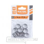 Tömlőbilincs, 10db, O17,8mm, INOX Előnézet 