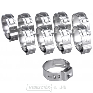 Tömlőbilincs, 10db, O17,8mm, INOX Tömlőbilincs, 10db, O17,8mm, INOX gallery main image