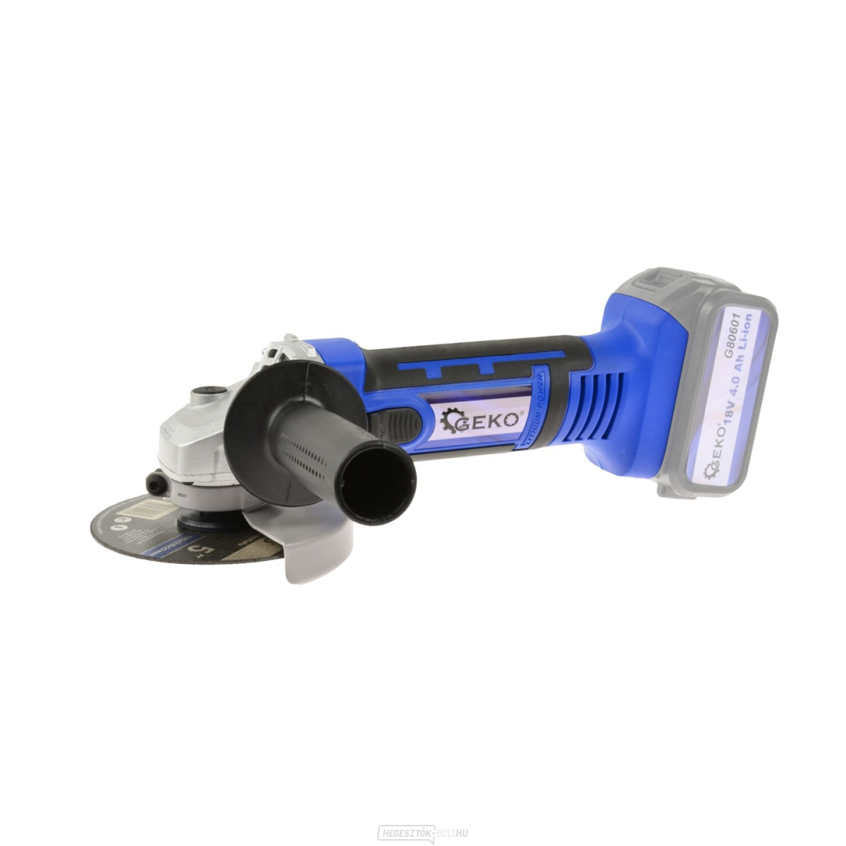 Akkus sarokcsiszoló 115 mm Geko, 18V