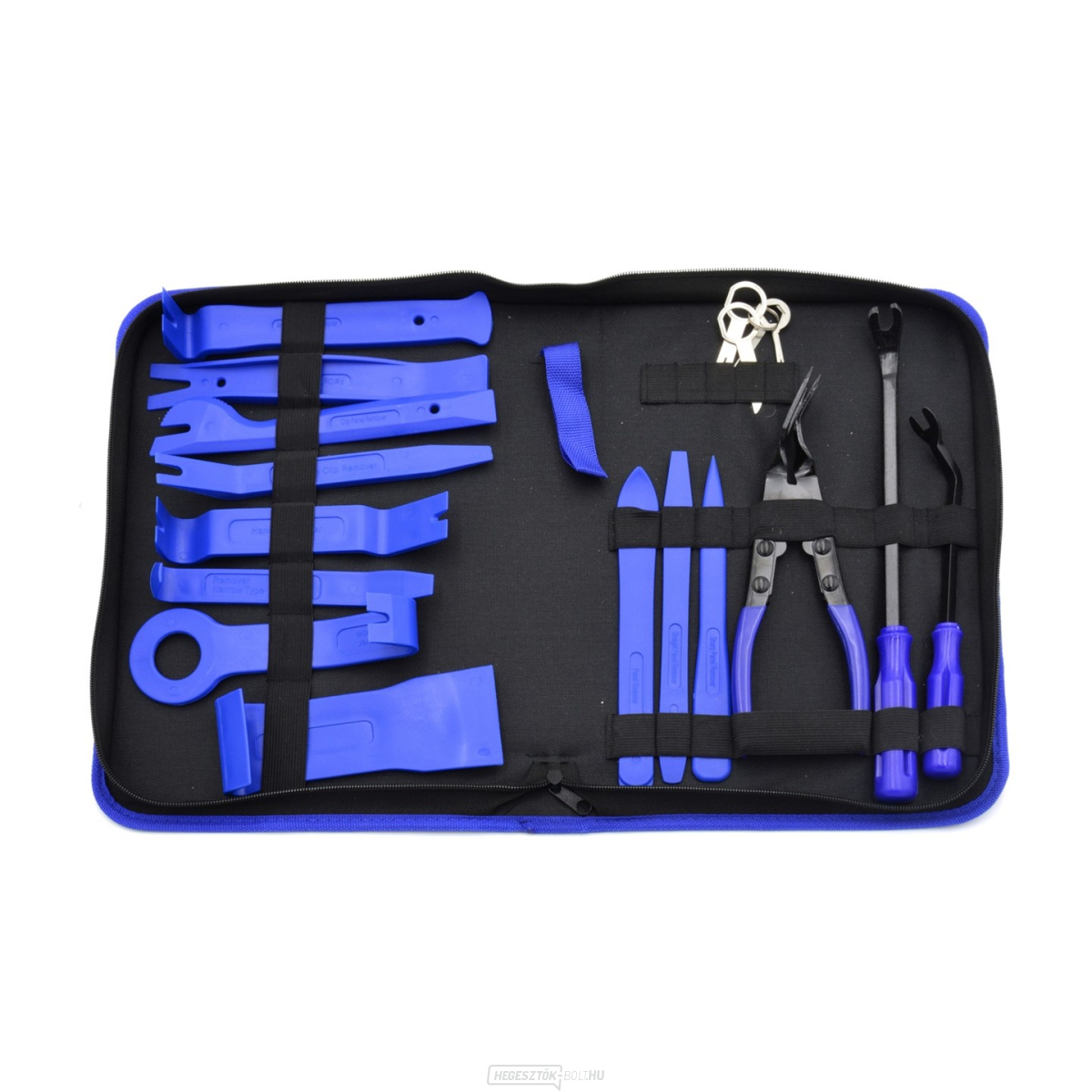 Szerszámok a rádió és a kárpitok szereléséhez és leszereléséhez, 20 db