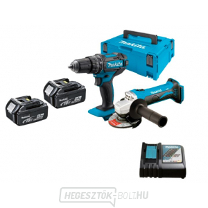 MAKITA 18V 2 darabos készlet DLX313CBT - DGA452 DHP482 2x akkumulátor gallery main image