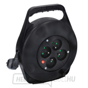 Solight dobhosszabbító kábel, 4 aljzat, 10m, fekete kábel, 3x 1,0mm2 gallery main image