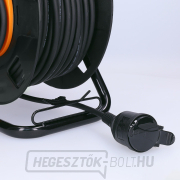 Solight dobhosszabbító, 1 aljzat, kültéri, 50m gumikábel, 3x 1,5mm2, IP44 náhled