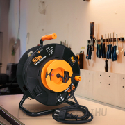 Solight dobhosszabbító, 1 aljzat, kültéri, 50m gumikábel, 3x 1,5mm2, IP44 náhled