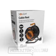 Solight dobhosszabbító, 1 aljzat, kültéri, 50m gumikábel, 3x 1,5mm2, IP44 náhled