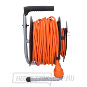 Solight dobhosszabbító, 1 aljzat, 50m, narancssárga kábel, 3x 1,5mm2 Előnézet 