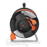 Solight dobhosszabbító, 1 aljzat, 50m, narancssárga kábel, 3x 1,5mm2 Előnézet 