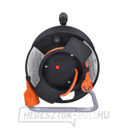 Solight dobhosszabbító, 1 aljzat, 25m, narancssárga kábel, 3x 1,5mm2 Előnézet 