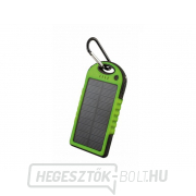 PowerBank FOREVER PB-016 5000mAh ZÖLD napelemes energiatároló gallery main image