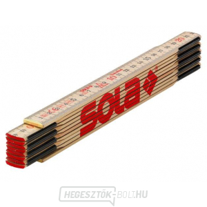 SOLA - H 2/10 - fa összecsukható mérőszalag 2m