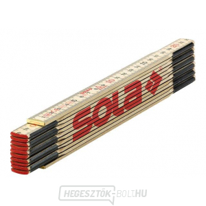 SOLA - H 2.4/12 - fa összecsukható mérőszalag 2,4m