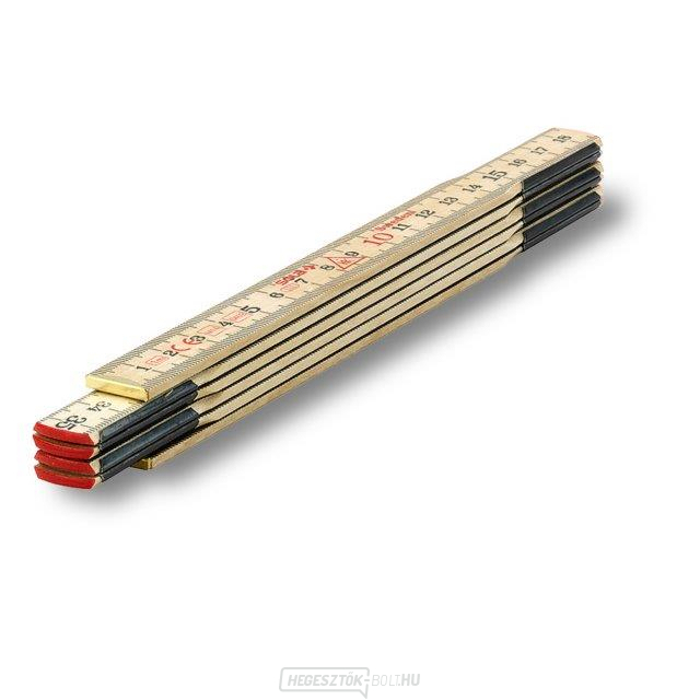 SOLA - H 1/6 - fából készült összecsukható mérőszalag 1m