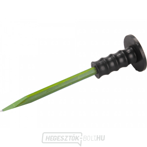 Hegyes véső, műanyag védővel, 300x16mm, hegyes, hegyes Hegyes véső, műanyag védővel, 300x16mm, hegyes, hegyes gallery main image