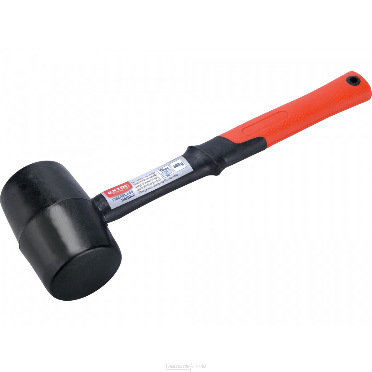 Gumikalapács, fekete, átmérő 70mm Gumikalapács, fekete, átmérő 70mm gallery main image