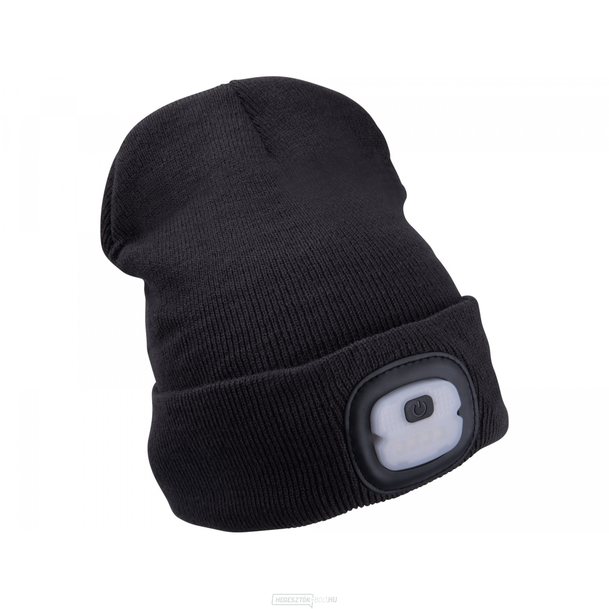 Fejlámpás sapka 4x25lm, USB töltés, sötétszürke, ECONOMY, univerzális méret