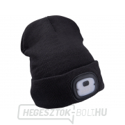 Fejlámpás sapka 4x25lm, USB töltés, sötétszürke, ECONOMY, univerzális méret Fejlámpás sapka 4x25lm, USB töltés, sötétszürke, ECONOMY, univerzális méret gallery main image