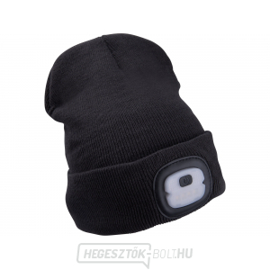 Fejlámpás sapka 4x25lm, USB töltés, sötétszürke, ECONOMY, univerzális méret Fejlámpás sapka 4x25lm, USB töltés, sötétszürke, ECONOMY, univerzális méret gallery main image