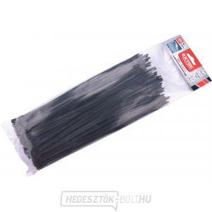 EXTRA kábelkötegelő, fekete, 280x4,6mm, 100db, nejlon PA66