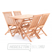 TEAK POHODA Asztal készlet 4-es szett  náhled