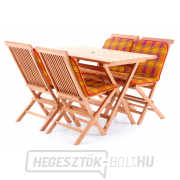 TEAK POHODA Asztal készlet 4-es szett  náhled