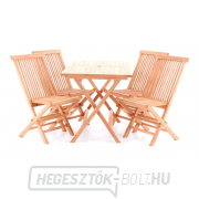 TEAK POHODA Asztal készlet 4-es szett  náhled