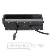 Solight USB kihúzható aljzatblokk, 2 HDMI USB aljzat, rozsdamentes műanyag, 3 x 1mm2, ezüst színű náhled