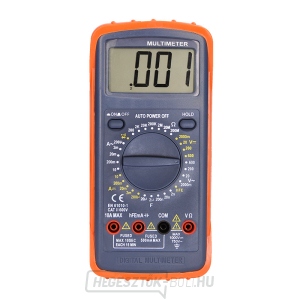 Solight multiméter, max. AC 600V/10A, max. DC 600V/10A, dióda teszt, zúgó, hFE, kapacitás, ellenállás Solight multiméter, max. AC 600V/10A, max. DC 600V/10A, dióda teszt, zúgó, hFE, kapacitás, ellenállás gallery main image