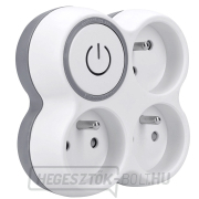 Solight hub, 3x 10A, fehér-szürke, kapcsoló Előnézet 