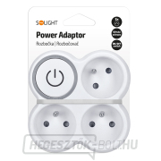 Solight hub, 3x 10A, fehér-szürke, kapcsoló náhled