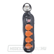 Solight hosszabbító vezeték IP44, 4 aljzat, kapcsoló, kültéri, 3m Előnézet 