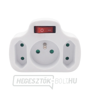 Solight aljzat, 1x 10A 2x 2,5A, fehér, kapcsoló Solight aljzat, 1x 10A 2x 2,5A, fehér, kapcsoló gallery main image