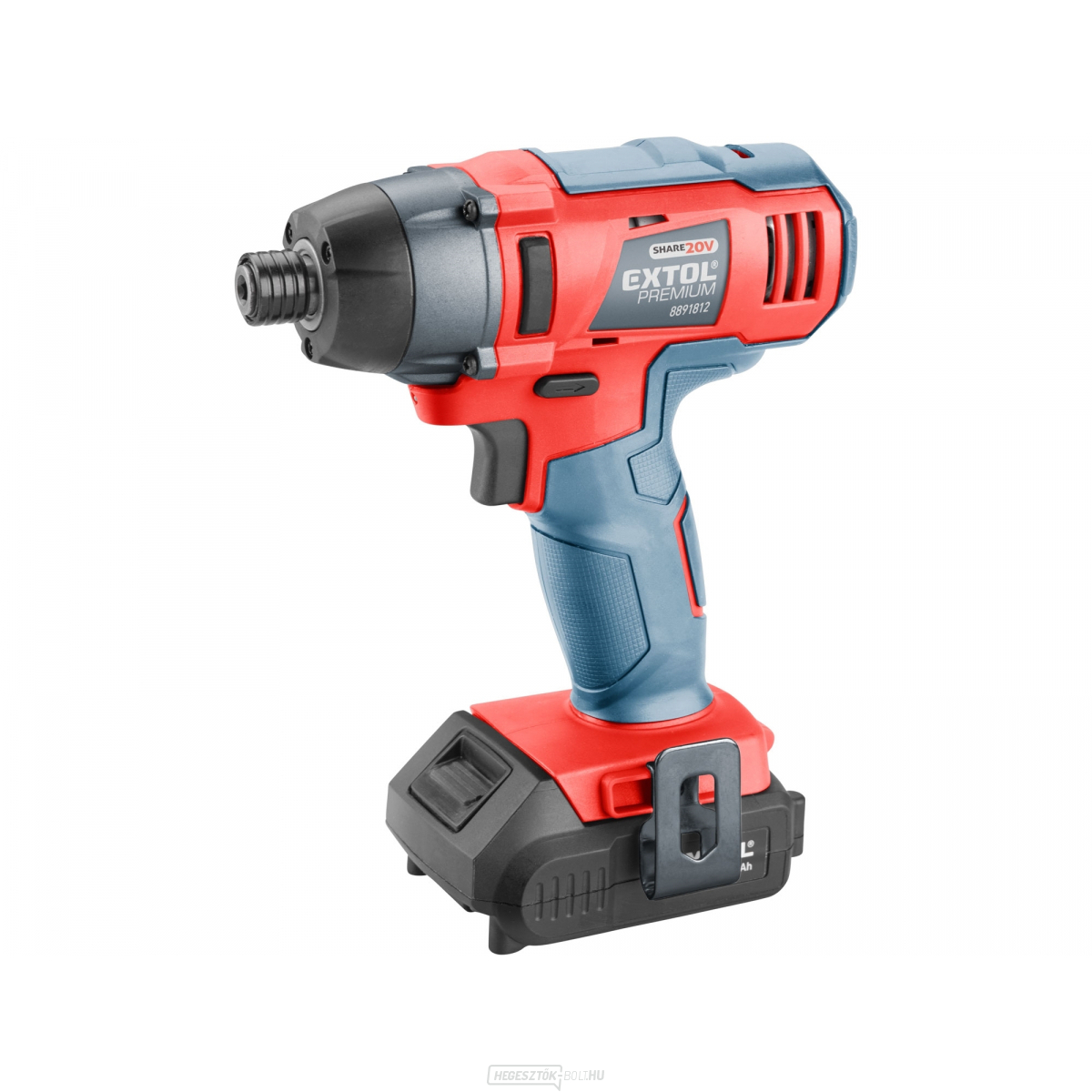 Akkus ütvecsavarozó 1/4" akkumulátor SHARE20V, 20V Li-ion, 2000mAh