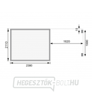 Faház KARIBU MERSEBURG 5 melléképület 166 cm (68767) natúr Előnézet 