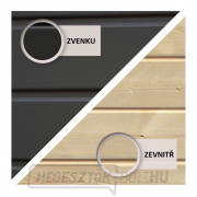 Faház KARIBU ASKOLA 3 melléképület 280 cm (82924) tm. szürke náhled