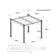 Alumínium pergola LANITPLAST SOLO 33 Előnézet 