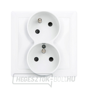 Solight dupla fiókos Slim, 45°-ban elforgatott felső fiókkal, fehér színben Solight dupla fiókos Slim, 45°-ban elforgatott felső fiókkal, fehér színben gallery main image