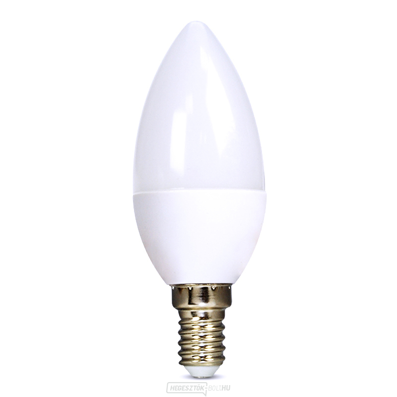 Solight LED izzó, gyertya, 6W, E14, 6000K, 510lm