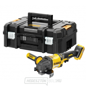 Akkus sarokcsiszoló 125mm DeWALT DCG418NT XR FLEXVOLT 54V, külön gép TSTAK tokban