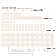 Filc polírozó korongok, 120db-os készlet Előnézet 