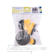 Tisztítókefe készlet fúrógéphez 4db, szár 1/4 